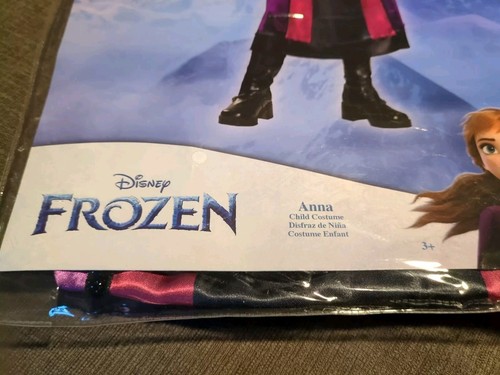 Toddler Disney Princess Frozen Queen Anna Halloween Costume Dress - XS 3T-4T - 第 3/5 張圖片