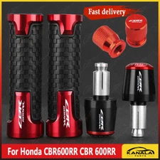 US Red Grip Handlebar Balanced Plug slider Bar End Cap Cover For Honda CBR600RR
