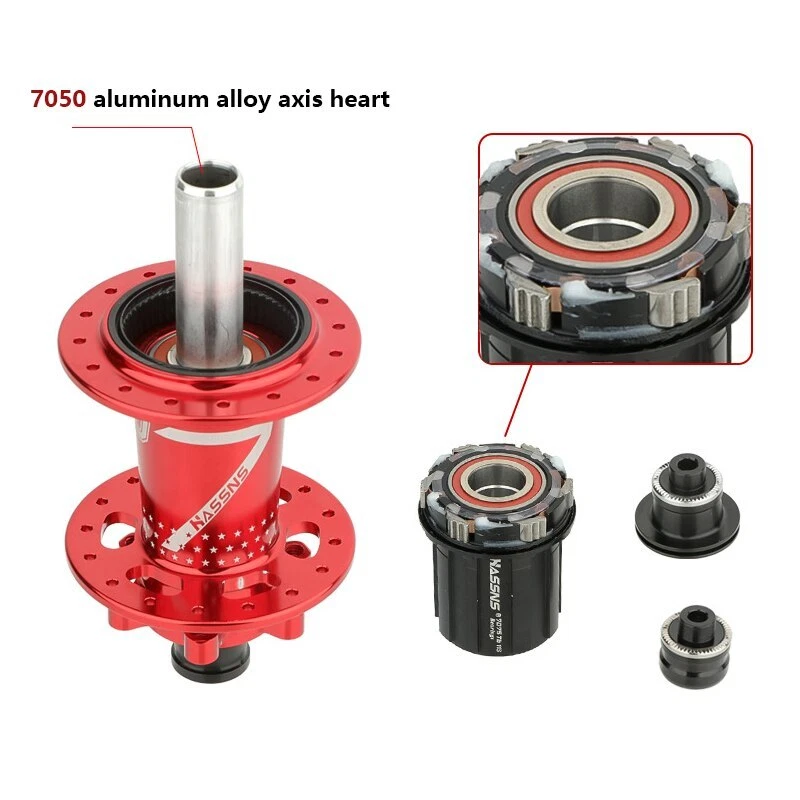 12S Mountain Bike Hub 32H Cube Ratchet 120 Sound 6 Pawls Quick Remove Hub for HG - Image 4 of 4