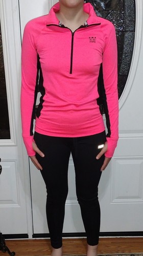 VICTORIA'S SECRET ROSA Pullover Manga Larga Camisa y Jogger Cremallera Pantalón Conjunto XS C - Imagen 1 de 11