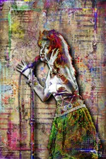 CYNDI LAUPER POSTER, Cyndi Lauper Pop Art Music Tribute  Free Shipping US