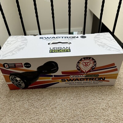 Swagtron Swagboard Beginner Kids T5 Electric Scooter Hoverboard Black