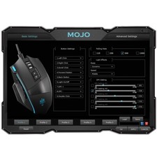 MOJO Dual Mode Wired Wireless Silent Rechargeable Gaming Mouse Custom Software 8