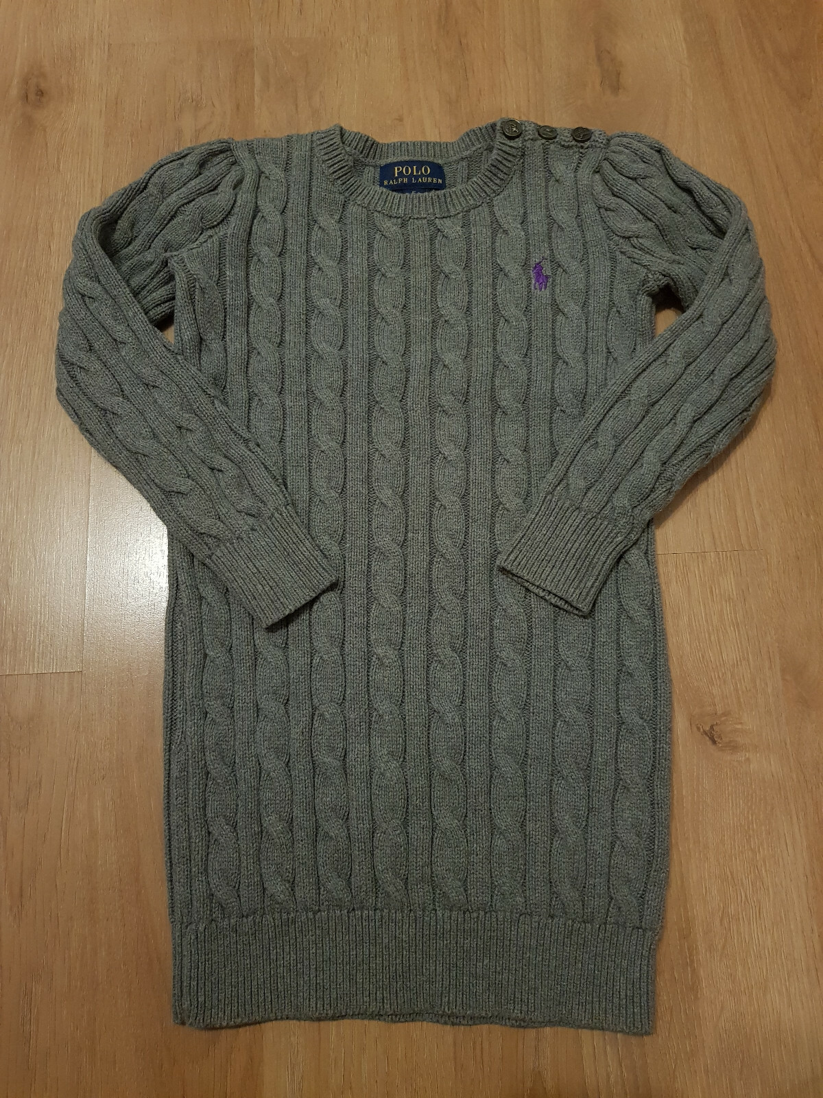 RALPH LAUREN Cable Knit Jumper Dress 5 