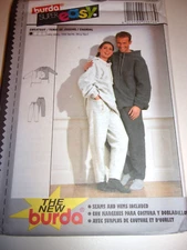 BURDA #3676 - SUPER EASY SWEATSUIT, MISSES 12-22, MEN'S   34-44