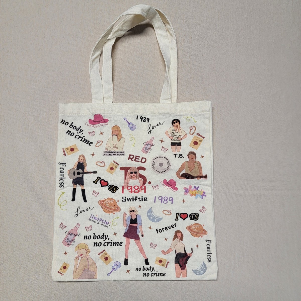 Taylor Swift 1989 album merch bag TS Crest Washed Navy Beach Bag – Taylor Swift Official Store main image 3