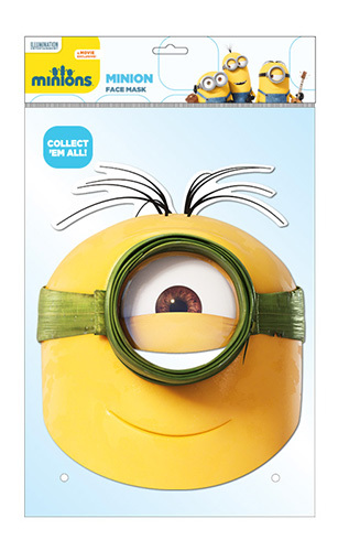 Minion Au Natural Official Minions Single CARD 2D Party Face Mask despicable me