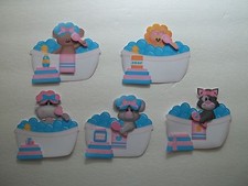 3D-U Pick- BTH1 Bath Cat Dog Monkey Fox Animal Tub Scrapbook Card Embellishment