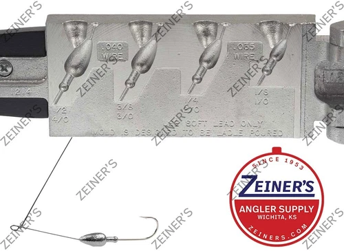 1214 New Do-It Bullet Spinner Jig SJ-4B-A 4 cavities from 1/8 up to 1/2 oz size