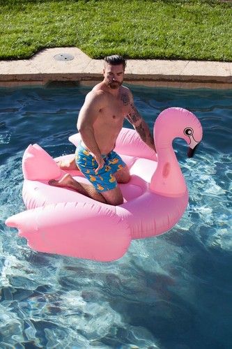 ☀️SUMMER SALE! 80" Flamingo Pool Toy Water Float + Beach Ball+10 Bug Repellent - Picture 3 of 5