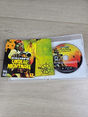 PS3 RED DEAD REDEMPTION UNDEAD NIGHTMARE COMPLETE W/MANUAL AND MAP