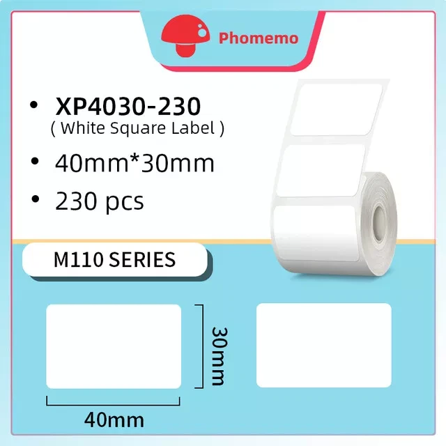 Phomemo M110 Barcode Label Printer for Address Tags and Lot Labeling