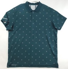Bonobos Golf Polo Shirt Mens XL Green Embroidered Logo Golf Tees Standard Fit