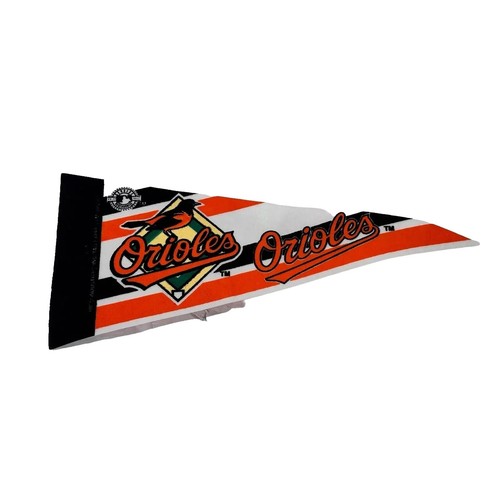 Fanion Baltimore Orioles - 12x30 Pouces - Feutre Doux - Design Primaire