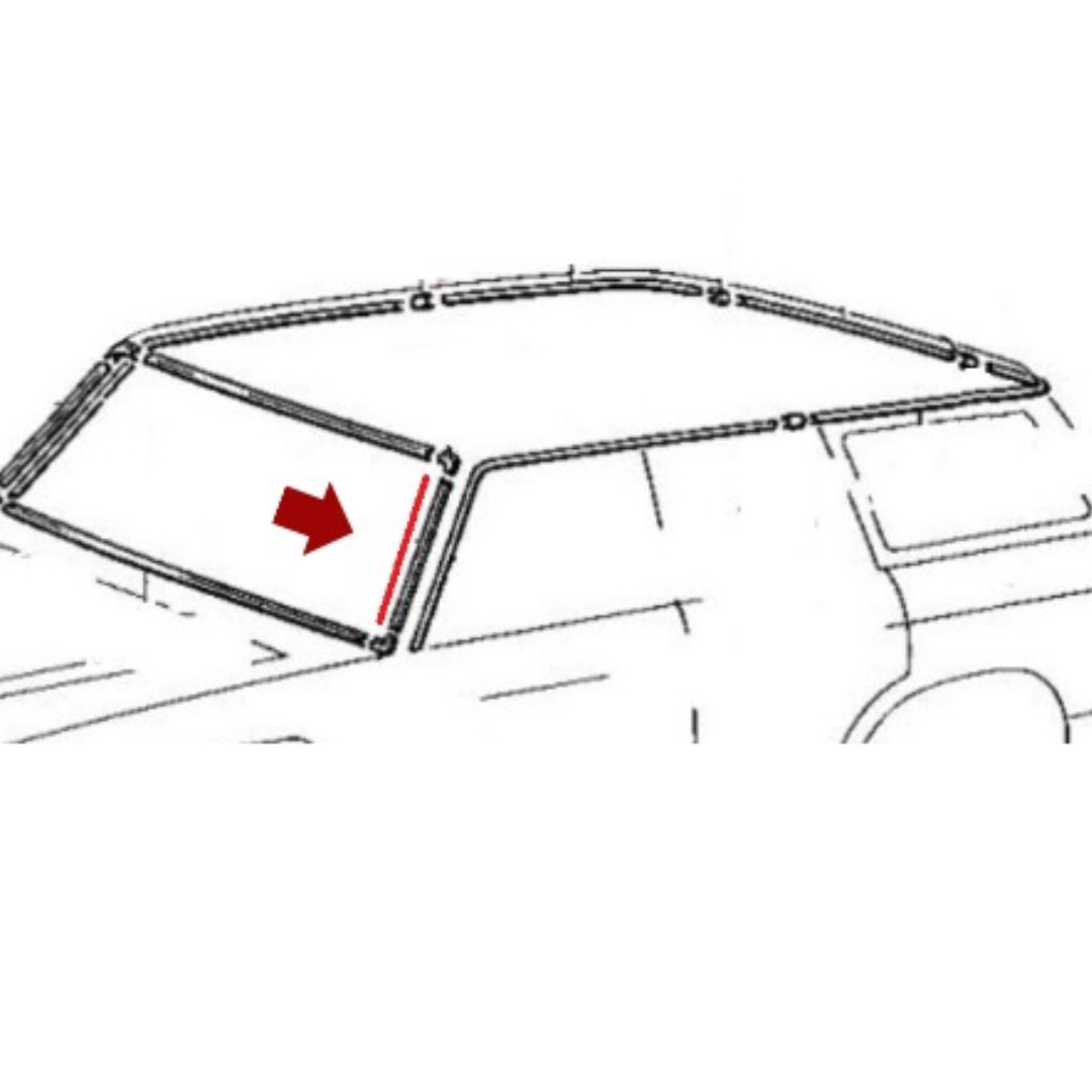 Toyota FJ60 FJ62 Molding Windshield – Front LH For FJ60 FJ62