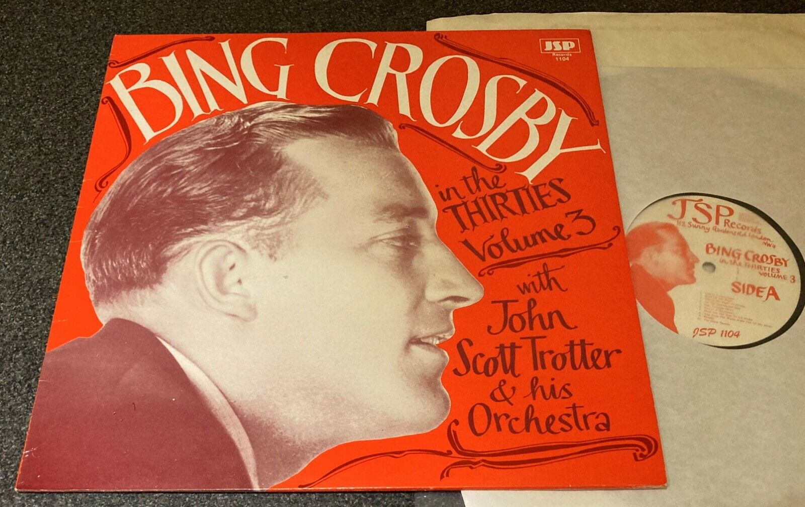 BING CROSBY-IN THE THIRTIES VOL. 3-UK 1986 VINYL LP-JOHN SCOTT TROTTER (EX+/M-)