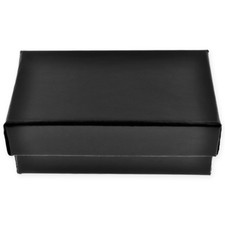 Black Gloss Cotton Filled Medium Jewelry Gift Box 10 Pack