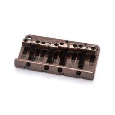 KD By AxLabs Vintage Style Bass Bridge - 4-Screw, 4-String - Antique Bronze