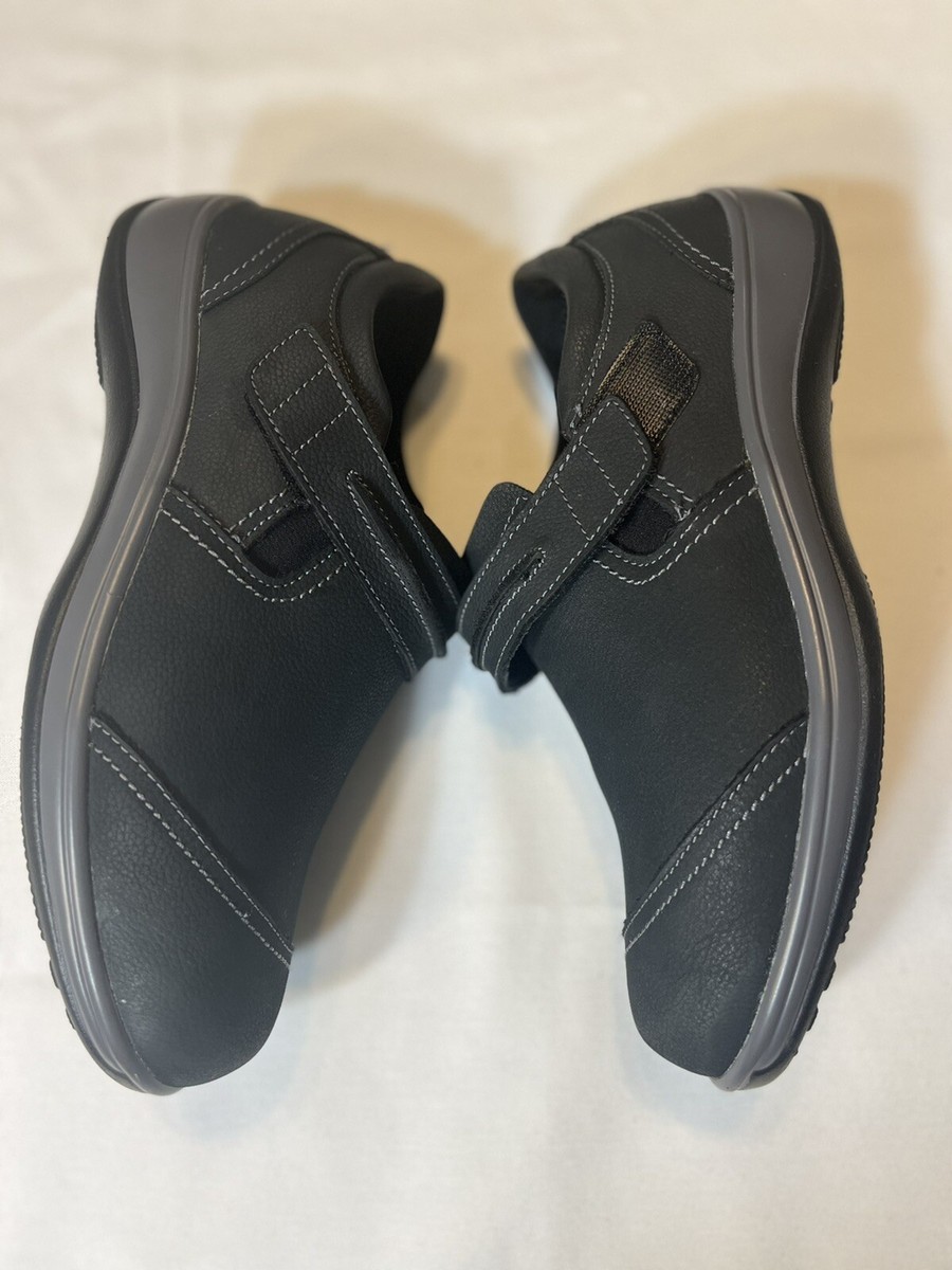 OrthoFeet Solerno Shoes Women Comfort Sneaker Loafer 6.5 wide Blue