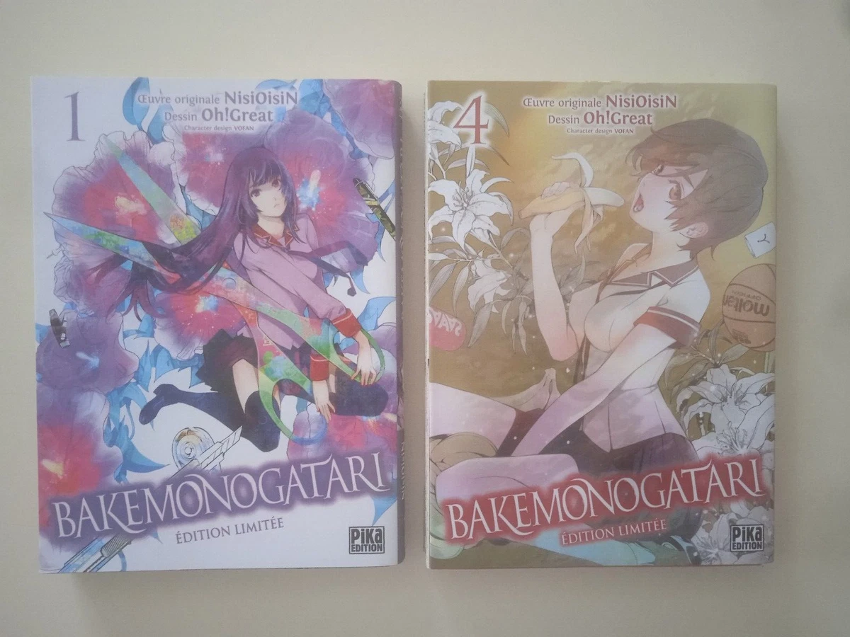 Bakemonogatari Tome 4 Edition Limitée Lot Bakemonogatari tome 1 et 4 edition limitée collector Pika edition Oh Great | eBay