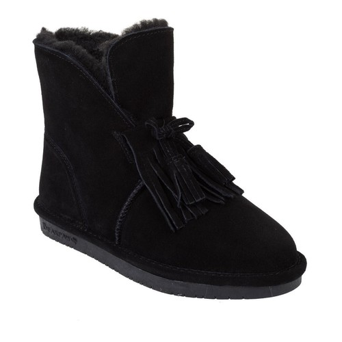 BEARPAW Christie Suede Sheepskin Fringe 