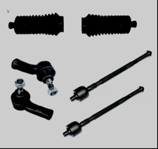 ✅✅6 pc Set Two  Inner Tie Rod Two Boots Two Outer Tie Rods for 2000-2006 Audi TT