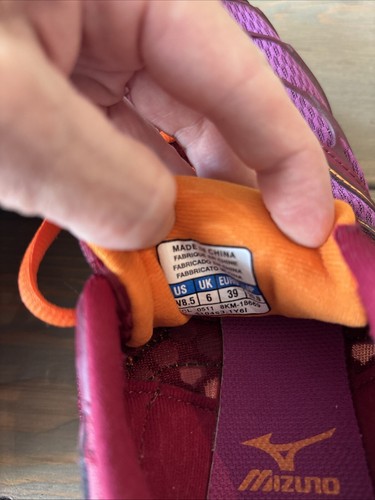 Mizuno Wave Kizuna lila orange Damen Spikes Leichtathletik Laufschuhe Größe 8,5 - Bild 11 von 11