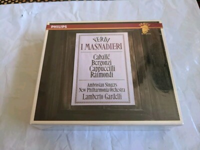 GIUSEPPE VERDI - I Masnadieri - 2 CD - Box Set Opera- **BRAND NEW/STILL SEALED**