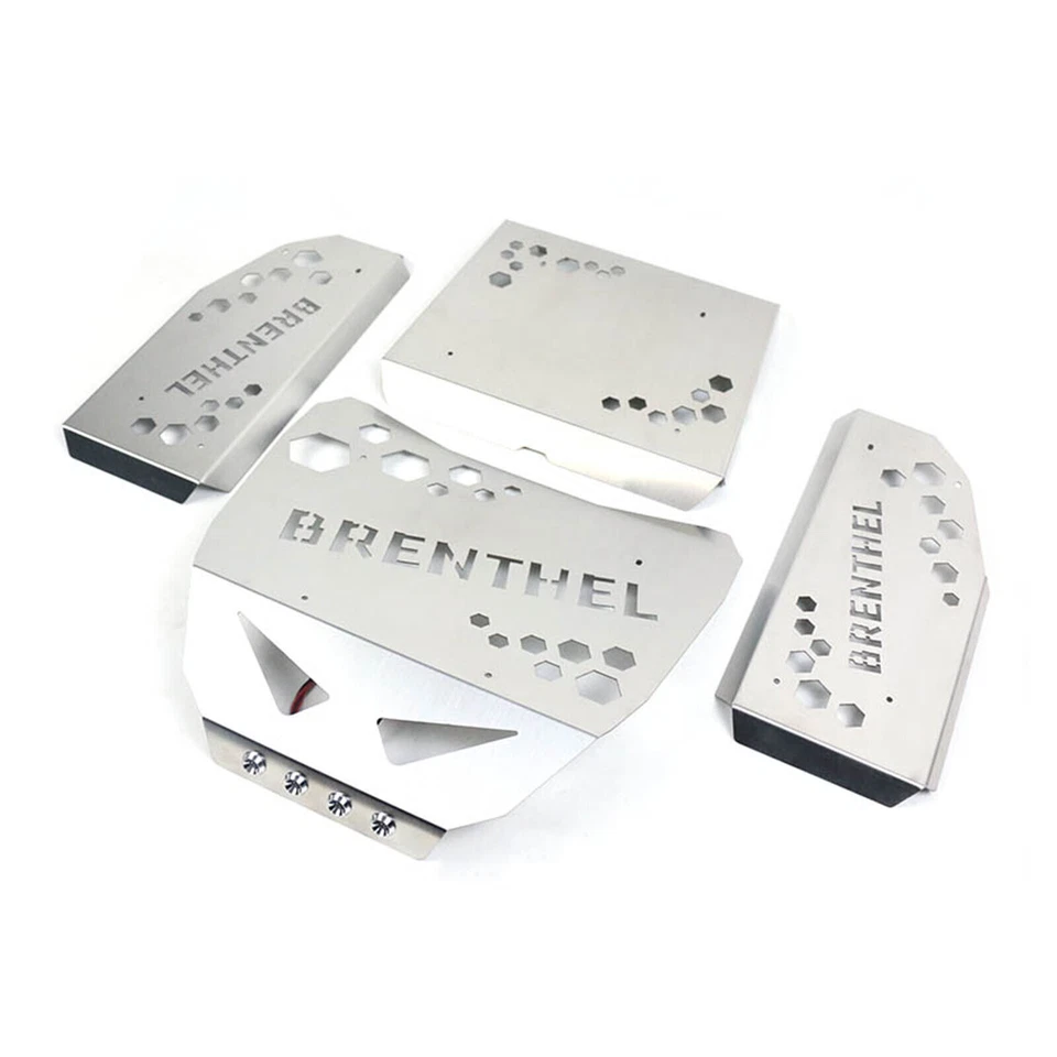 Edelstahl Armor Platte für LOSI SUPER BAJA REY 2.0 RC Modell 1:6 Auto Crawler - Bild 3 von 4