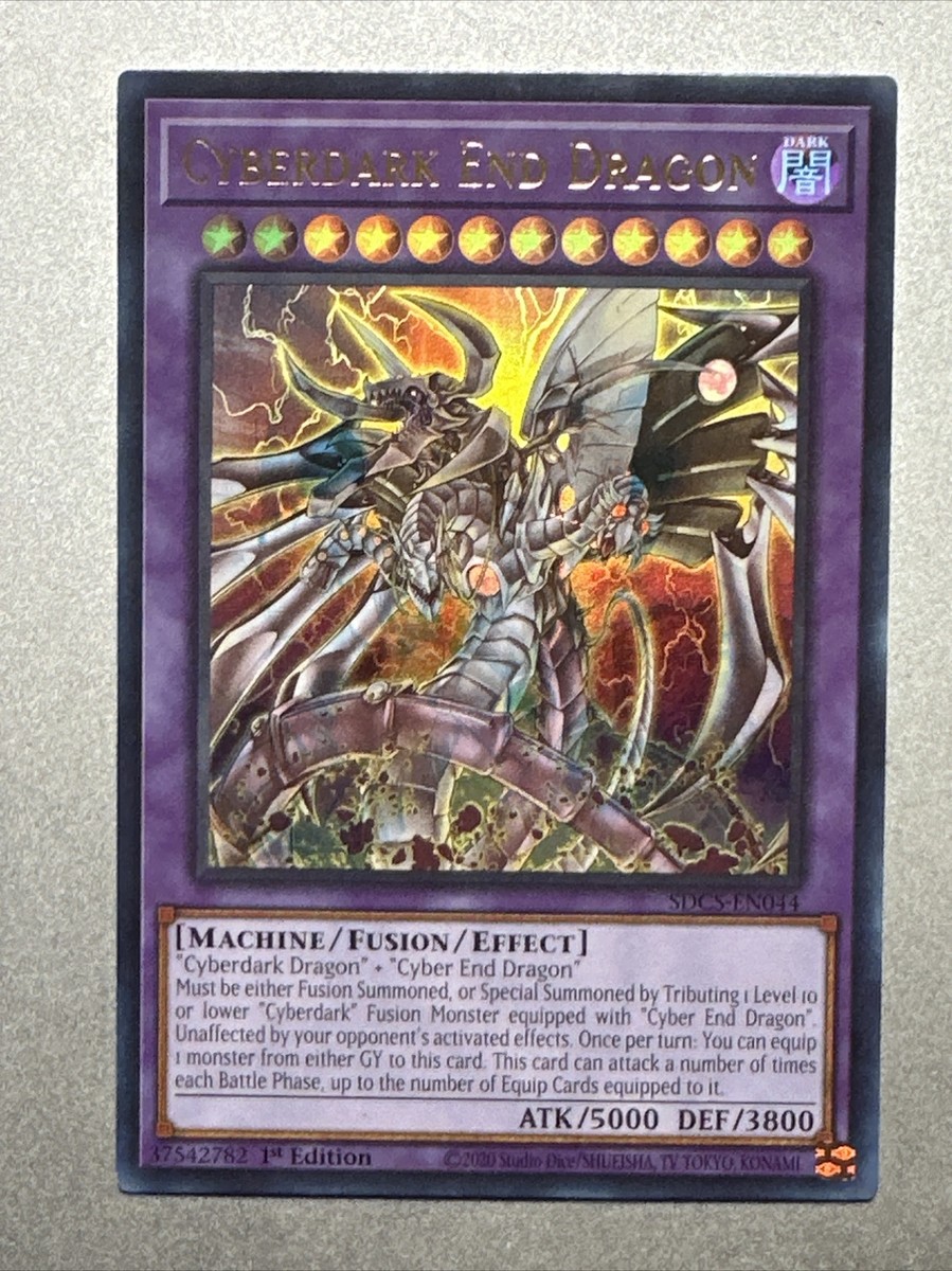 1x Cyberdark End Dragon Blue Misprint SDCS-EN044 Mint/Near