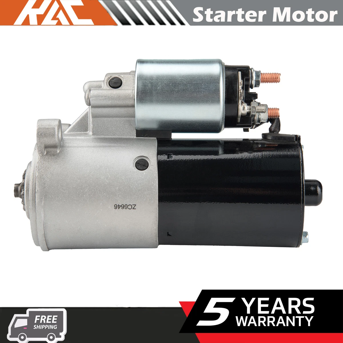 Motor De Arranque Powermaster 9132 PowerMAX Plus Para Ford Modular/coyote V8 - Nuevo, Acabado Natural