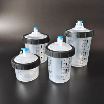 #ad #ad Paint Spray Gun No clean Spray Gun Tank Disposable Inner Cup 200 400 600 800 ml $28.97