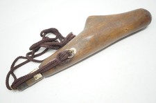 Japanese Kayaku-Ire Wooden Gunpowder Flask Antique Original from Japan 1223F10