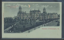 Philadelphia Pennsylvania PMC University  Hold to Light unused picture postcard