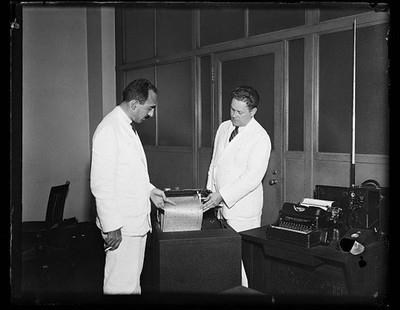 Washington DC Rex Martin Walter S. Lemmon 1934 Radio Weather Map Demonstration