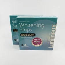 Lumineux Teeth Whitening Strips 28 Treatments,  TWO PACK Exp 11/26 Ret $68 NEW