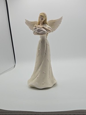 Russ Berrie  I Belive  Angel With Baby Figurine 9'' Tall 