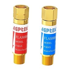 Oxygen Acetylene Flashback Arrestors Set Regulator End 9/16-18 Threads B Size