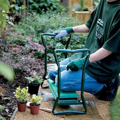 garten kniebank klappbar sitz mit Polster robust metall
