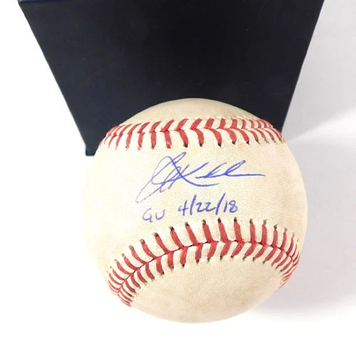 Signed Corey Kluber Cleveland Indians Game-Used Ball on 4-22-2018 vs. Orioles - Image 2 of 4