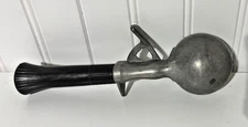 Vtg Bonny Prod. NY Ice Cream Scoop Black Handle 8” USA Classic Kitchen Utensil