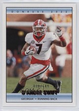 2022 Panini Chronicles Draft Picks Donruss Retro Red 38/149 D'Andre Swift #7 9o3