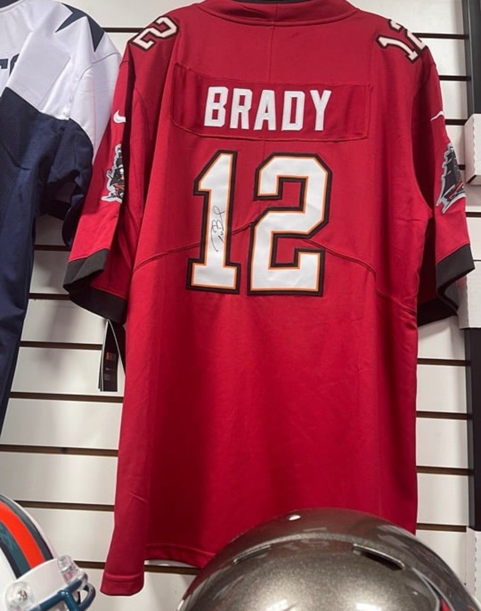Tom Brady Tampa Bay Buccaneers Signed Football Jersey with COA