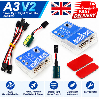 3 Achsen Gyro A3 V2 Flight Controller Stabilisator für RC Flugzeug Fixed Wing Copter