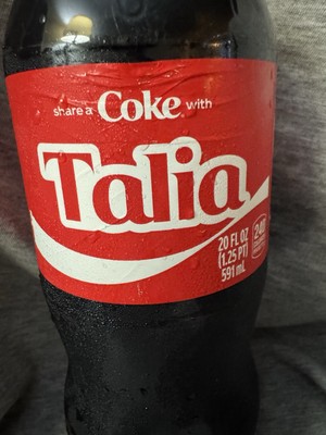 1*4様 Coca-Cola AG-LI54XE-BK-ZA Share a Coke with Talia 2025 Personalized Gift Coca~Cola Bottle