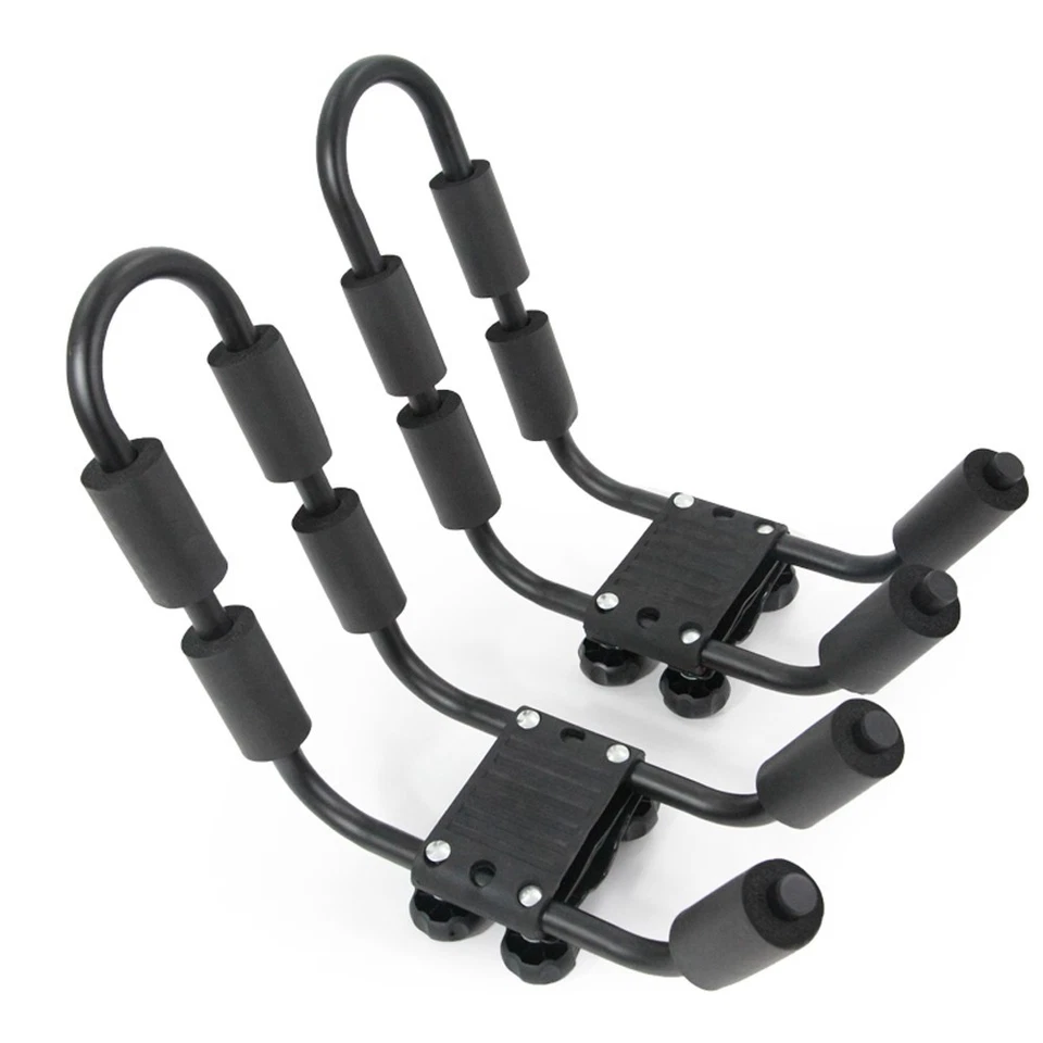 2set Kayak Rack Roof Top Cross Bar Mount Canoe Paddle Board Carrier for Pontiac Foto 2 de 4