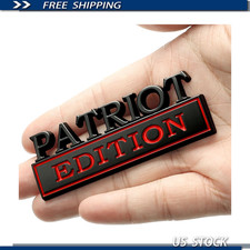3d Metal Badge Decal Patriot Edition Car Emblem 2 Adhesives Trucks