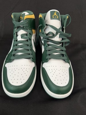 Nike Air Jordan 1 Mid Sonics Seattle Supersonics Men's Sneakers Size 12 NIB
