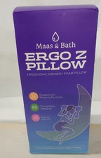 Maas & Bath Ergo Z Pillow Memory Foam Pillow