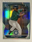 Lazaro Montes 2023 Bowman Chrome Prospects Lunar Glow Refractor #BCP-58 Mariners